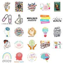 49Pcs Creative Warm Hand-Drawn Mental Health Themed PP Waterproof Decals For DIY Journal Decor - 49PCS - View 4