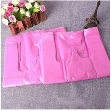 50/100pcs Plastic Shopping Bags With Handles, Leak-Proof And Waterproof, Multi-Functional Vest-Style Storage Bags, Suitable For Groceries, Retail And Restaurants - Multicolor - View 2
