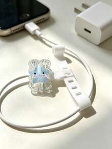 Cute Star Cable Protector Cartoon Star Data Cable Protector, Cartoon Cute Charging Cable Anti-Breakage Protector, Durable Charging Cable Anti-Fracture Protective Shell, Anti-Scratch Anti-Drop, Protect Data Cable From Damage, Charger Cable Protective Sleeve; Suitable For Students, Girls, Anime Fans, Home, Office, Commute, Daily Charging Use, Storage And Display - Multicolor - View 10