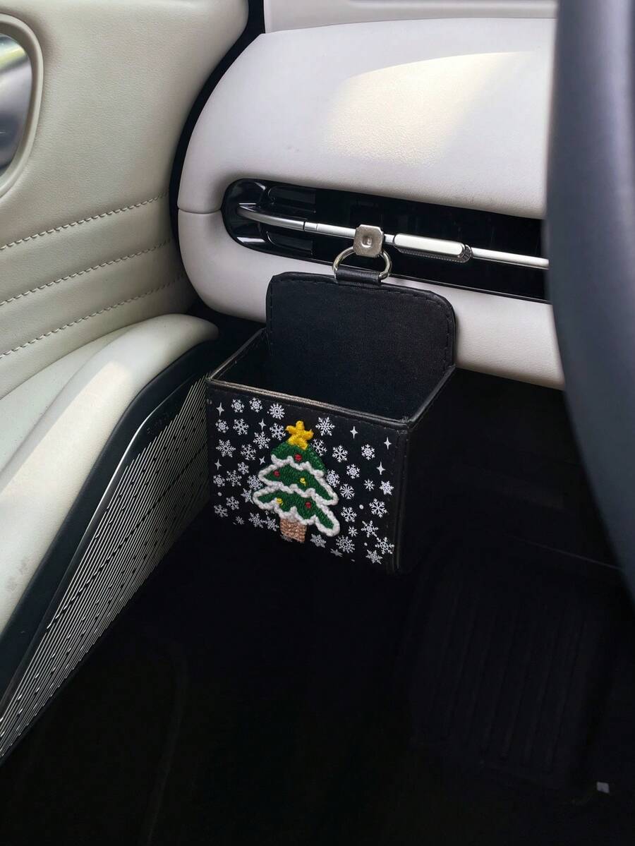 Christmas - 1PC Christmas Tree, Snowflake Sticker Car Air Vent Storage ...