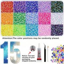 40/28/24/15 Colors Jelly Resin Rhinestone Set, Multi-Color AB Resin Rhinestone And Flat Back Gemstone Set, Shiny Decorative Rhinestone DIY Craft Material, Suitable For Clothing Rhinestone Decoration, Jewelry Making, Holiday Decoration - Sets - View 8