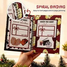 Christmas Gift Card Storage Album DIY Spiral Binding Merry Christmas Gift Card Book - A - View 2