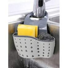 1/3PCS Adjustable Sink Tray, Cleaning Sponge - Multi-Functional Kitchen Storage Rack, Suitable For Sponges And Cleaning Supplies - Multicolor - View 1