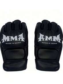 Open Finger Boxing Gloves, MMA Thickened Adult Gloves, Suitable For Punching Bag Training, Fighting And Combat - Multicolor - View 6