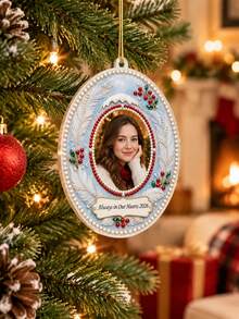 Custom Photo DIY Pearl Diamond Painting Ornament, Personalized 3D Holographic Memorial Suncatcher Kit, In Loving Memory Christmas Tree & Window Hanging Decor, Handmade Keepsake Gift For Grandma Family Friends Pet Lovers - Multicolor - View 11