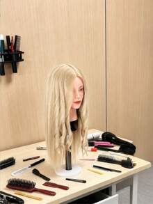 Hairdresser Training Mannequin Head, For Hairdresser Practice Hairstyle Design Training (Stand Not Included) - 1PC - View 2
