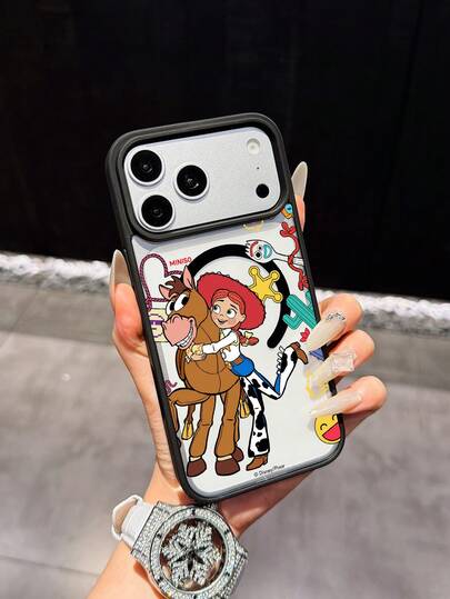 Miniso Disney Mickey Anti-Drop Phone Case Compatible With IPhone 17 Pro Max, 17, 16 Pro Max, 15 Pro Max, 16 Pro Max, 14, 13, 12, 11, 13 Pro Max, 14 Plus, 15 Pro, 12 Pro, 16 Plus And Other Models, Magnetic Full Support For Wireless Charging 18