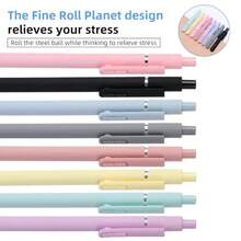 Clickable Neutral Ink Pen, Morandi Color Stationery Pen, Office Signing Pen - Multicolor - View 8