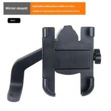 Universal Motorcycle & Bicycle Phone Holder, Aluminum Alloy Rearview Mirror & Handlebar Mount Bracket For Delivery Navigation - Motorcycle Accessories - View 6