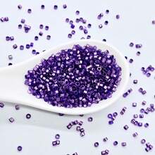 30g/Pack, Approx. 1800pcs, 2.5mm Bright Colored Glass Beads, Suitable For Handmade DIY Bracelets, Necklaces, Anklets, Hair Accessories, Hanging Decorations, Jewelry Making Accessories - 2.5g Silver-plated Antique 21-18K Gold Color 30g - View 21