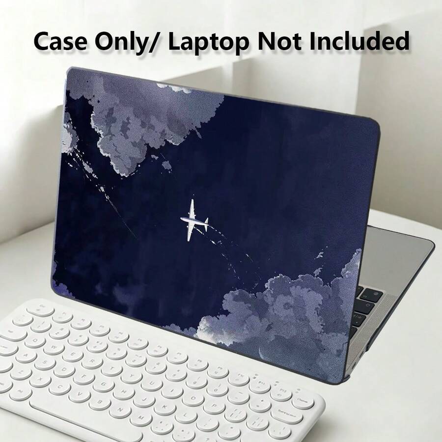 1pc Protective Case, Airplane UV Printed Pattern, Laptop Protective Sleeve, Minimalist Lightweight Durable Protective Case Suitable For 13-Inch Neo Laptop Protective Case A3404 Model/ Air Pro 13.3 13.6 14.2 15.3 16.2 Inch/ Matebook D14/D16 - View 1