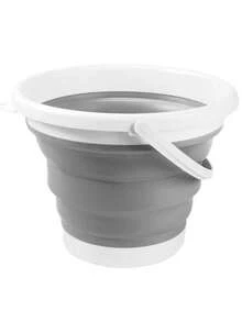 1pc Multi-Purpose Foldable Water Bucket With Handle, Silicone Collapsible Bucket, Portable Folding Bucket For Camping, Fishing, Car Washing, Gardening, Saves 70% Space When Folded, Fits In Small Corners, Suitable For Small Apartments And RVs, Silicone Body With Sturdy PP Frame, Flexible And Stable, Resistant To Deformation, Durable, Built-In Handle For Easy Carrying, Lightweight And Strong, Comfortable Grip When Filled With Water - Multicolor - View 10