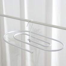 1 buah Rak Gantung Spiral Oval Besi Hitam/Putih, Rak Pengering Selimut & Quilt yang Hemat Ruang dan Dapat Diputar, Cocok untuk Balkon dan Ruang Cuci - View 8