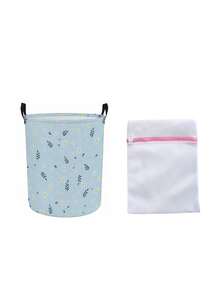 Daisy Flower Pattern Dirty Clothes Basket, Rural Style Home Decor Cylindrical Storage Basket, Printed With Daisy And Flower Patterns, Multi-Purpose Storage Box For Clothes, Jewelry, Books, Etc., Suitable For Bedroom, Living Room, Gift For Friends And Family On Halloween, Birthday, Festival, Christmas - Multicolor - View 15