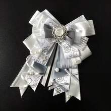 1pc Satin Ribbon Bow Brooch Pin Corsage, Anime Cosplay Fan Support Concert Live Event Lolita Ita Bag Accessory Charm Pendant, Mass-Produced Jirai-Kei Style Decorative Peripheral - A - View 13
