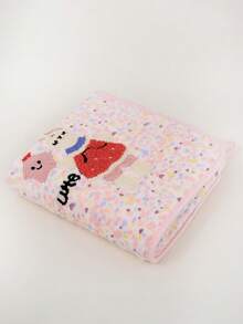 Set Handuk Bordir Alpaca Kartun Lucu 1/3 buah, Handuk Wajah Lembut dan Menyerap, Handuk Penyerap Tinggi Penting untuk Kamar Mandi dan Rumah - Berwarna merah muda - View 9