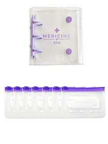 Portable Pill Storage Book/Package Set With 7 Medication Bags And Writable Labels, Suitable For Supplements And Small Daily Items, For Home, Travel, Camping, Elderly/Patient Care, Thoughtful Gift For Christmas And Thanksgiving, Essential Medical Accessory For On-The-Go Users, Dorm And Back-To-School Must-Have - Multicolor - View 12