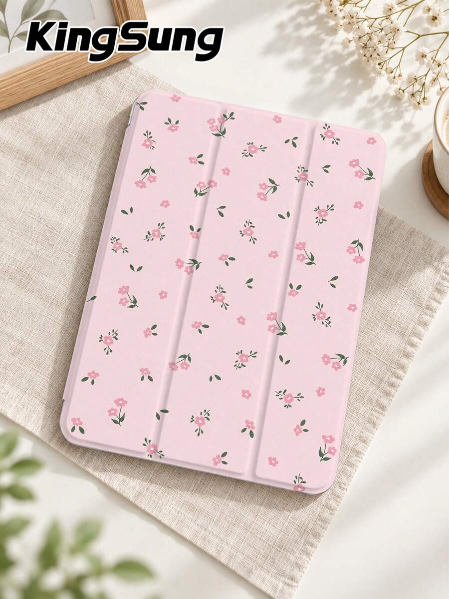Kingsung حافظة جهاز لوحي بنقشة زهور مطبوعة 2026 مع فتحة قلم مدمجة، متوافقة مع Pad Mini6/Mini7/9.7/10.2/10.9/Pro 11، Pad Air 8 (M4) 2026 (11 بوصة)، Pad 10 2022 (10.9 بوصة)، Pad 11 (A16) 2025 (11 بوصة) وطرازات أخرى. توفر حماية ناعمة من الصدمات ودعم وظائف الاستعداد الذكي/الاستيقاظ التلقائي/النوم - متعدد الألوان - مشاهدة 1