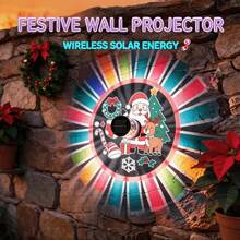 1/2/4PCS Solar Powered Santa Claus Projection Wall Light, Holiday Lighting Solar Garden Lamp, Light Sensing Function LED Decorative Light, Waterproof Santa Claus Pattern Landscape Projection Light, Detachable And Replaceable Film Design, Automatic Night Sensing Decorative Light, Garden Patio Villa, Christmas And Holiday Party Decoration - white light - View 10
