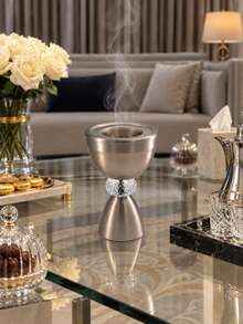 Latest Popular Incense Burner: Elegant Bay Style Design, Suitable For Agarwood And Spices, Complements Your Personal Style And Home Decor. Perfect For Daily Use, Weddings Or Gatherings With Friends And Guests, Ideal For Reception Areas And Hospitality. It's Also An Exquisite Gift-Especially When Paired With Premium Incense-Suitable For Brides, Special Occasions And Party Favors. - Center Crystal - View 3