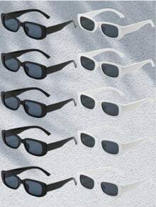 1 Pair/20 Pairs Combo, Vintage Men's And Women's Classic Square Fashion Fashion Glasses, Retro Style Black And White Fashion Glasses, Adult Party Gift, Wedding Season Exclusive, Holiday Accessory Basic Style Autumn/Winter Women's Clothing Business Casual Gift Beach Accessory Women's Fashion Fashion Glasses, Halloween Party Glasses - Multicolor - View 35