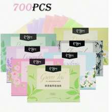 700pcs Facial Oil Blotting Sheets, Portable Oil Absorbing Paper, Oil Control, Suitable For Oily Skin, Makeup And Skincare, Applicable To All Skin Types, 700pcs/500pcs - Multicolor - View 9