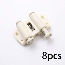 1/4/8pcs Push-To-Open Magnetic Cabinet Door Pop-Out Spring, Single/Double Head Multi-Specification Black/White/Beige Multi-Color Options, ABS Thickened Material Strong Magnetic Adsorption, One-Press Open No Handle Required, Cabinet/Wardrobe Door Invisible Opening Hardware Accessories - Push-to-open Cabinet Door Spring - View 22