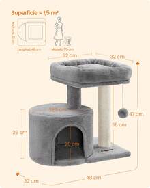 Cat Trees & Condos - Light Grey - View 7
