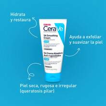 CeraVe Crema Alisadora Antirugosidades Corporal 177 ml Piel Áspera Urea Ácido Salicílico Ceramidas para Hidratación 24 Horas - Hyaluronic Acid - Ver 2