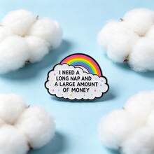 Funny Quote Brooches, Enamel Badges And Pins, Cool Decorations For Backpacks And Handbags, Ideal Gifts For Friends - Multicolor - View 5