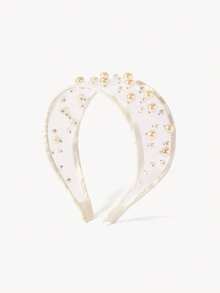 Opalesca 1pc Women's Black Wide Headband, Premium Luxury Style, Versatile Hair Accessory With Hair Clip Hairband - Multicolor - View 10