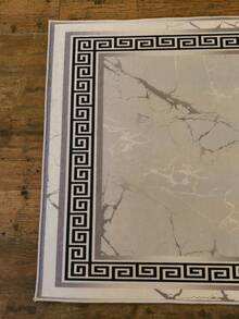 Non-Slip, Washable, Digitally Printed Rug, Runner, Kitchen Rug, Suitable For Living Room ,Bedroom , Outdoor - Silver - View 5