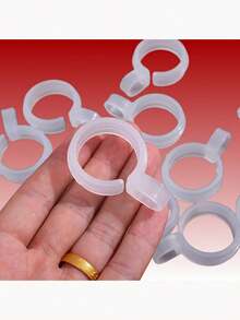 1 Pack 5/10/20pcs Plastic Clothes Hanger Hooks, Windproof Clothesline Hooks, Heavy Duty Hooks, Suitable For Laundry, Balcony, Bathroom, Kitchen, Camping, Travel, Home And Dorm Essentials, Space-Saving Storage And Organization, Indoor And Outdoor Multi-Purpose Non-Slip - White - View 2