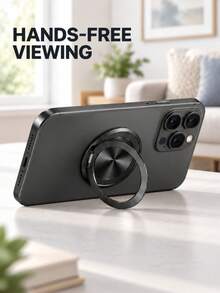Phone Ring Holder 360 Degree Rotation Universal Finger Grip Kickstand Anti Drop For All Smartphones Compact Pocket Size Portable Travel Game Dorm Back To School - One Size - View 5