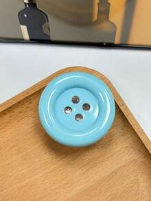 1pc INS Large Button Acrylic Resin Phone Stand, Desktop Foldable Portable Airbag Phone Holder Compatible With Android & 11 Pro Max/12 Pro Max/13 Pro Max/14 Pro Max/15 Pro Max/16 Pro Max/17 Pro Max/18 Pro Max - Multicolor - View 9