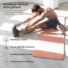 Gymnastikmatte Premium - rutschfeste Fitness- & Yogamatte - Pfirsich - Übersicht 5
