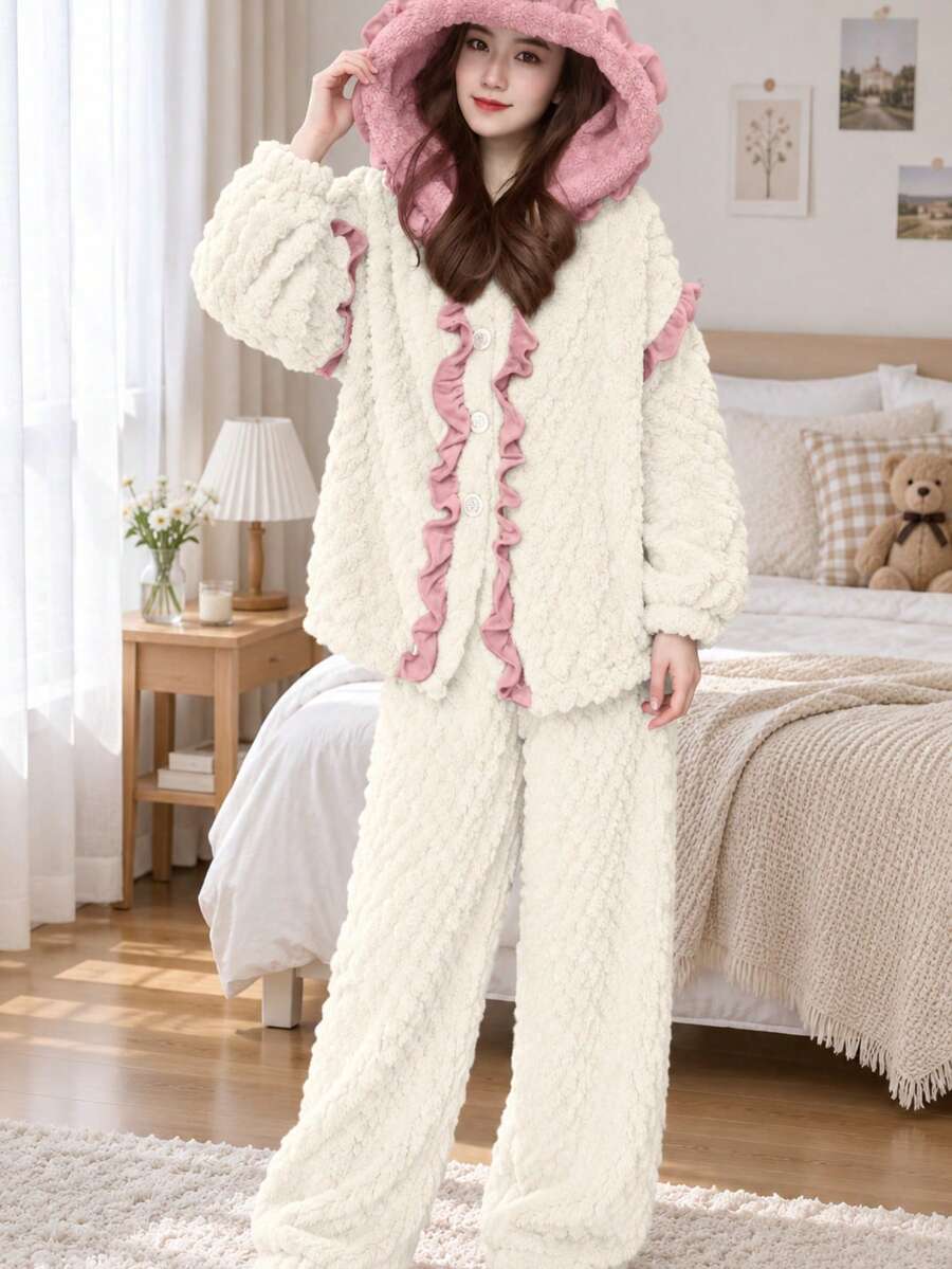 Women Lounge Sets - White Set - View 1