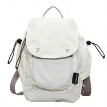 Backpack Drawstring Flap Mini Backpack Multi Pocket Lightweight For Daily Travel Outdoor Nylon Backpack - Multicolor - View 12