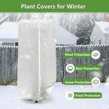 Winter Plant Freeze Protection Covers With Drawstring Zipper Large Frost Cloth Plants Jacket Tree Cover Reusable Plant Growing Blanket For Outdoor Plants Shrub Potted Plants - Protective Cover - View 6