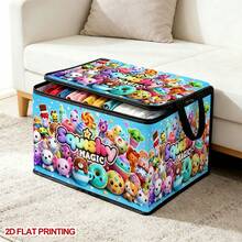1 Buah Kotak Penyimpanan Lipat Motif Ajaib Squishy di Bawah Tempat Tidur dengan Penutup Resleting - Cocok untuk Mengatur Buku, Penyimpanan di Bawah Tempat Tidur, Penyimpanan di Bagasi Mobil, Kosmetik, Peralatan Penataan Rambut, Penyimpanan Mainan, Penyimpanan Perlengkapan Sekolah Siswa, Kantor, Pengorganisasian Rumah, Pakaian, Selimut, Penyimpanan Kapasitas Besar untuk Barang-Barang Sehari-hari - A - View 4
