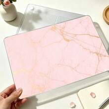 1pc Pink Marble Pattern UV Printed Laptop Protective Case, Minimalist Lightweight Durable Protective Shell Compatible With 13 Inch Neo Laptop A3404 Model/ Air Pro 13.3 13.6 14.2 15.3 16.2 Inch/ Matebook D14/D16 - View 9
