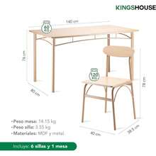 Dining Table & Chair Sets - Beige - View 6