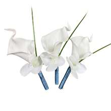 Set Korsase Bunga Calla Lily & Hydrangea Buatan (6 buah/1 buah), Cocok untuk Dekorasi Pernikahan Pengantin, Bunga Kerah Gaun & Jas, Acara Formal, dan Hari Jadi - MultiWarna - View 3