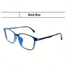 Unisex Ultra-Light Titanium Alloy Retro Fashion Flat-Lens Glasses For Men Professional Anti-Radiation Computer And Phone Protection Business Glasses - A - View 8