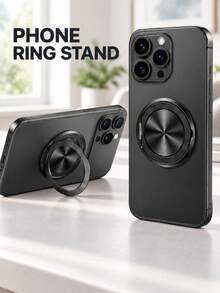 Phone Ring Holder 360 Degree Rotation Universal Finger Grip Kickstand Anti Drop For All Smartphones Compact Pocket Size Portable Travel Game Dorm Back To School - One Size - View 6