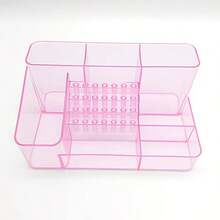 1PC Nail Machine & Nail Drill Holder 28 Holes Clear Drill Bit Plastic Stand For Desktop Storage, Skincare Storage, Gadget Storage, Professional Nail Tool Organizer And Storage Box (ABS) - Multicolor - View 9