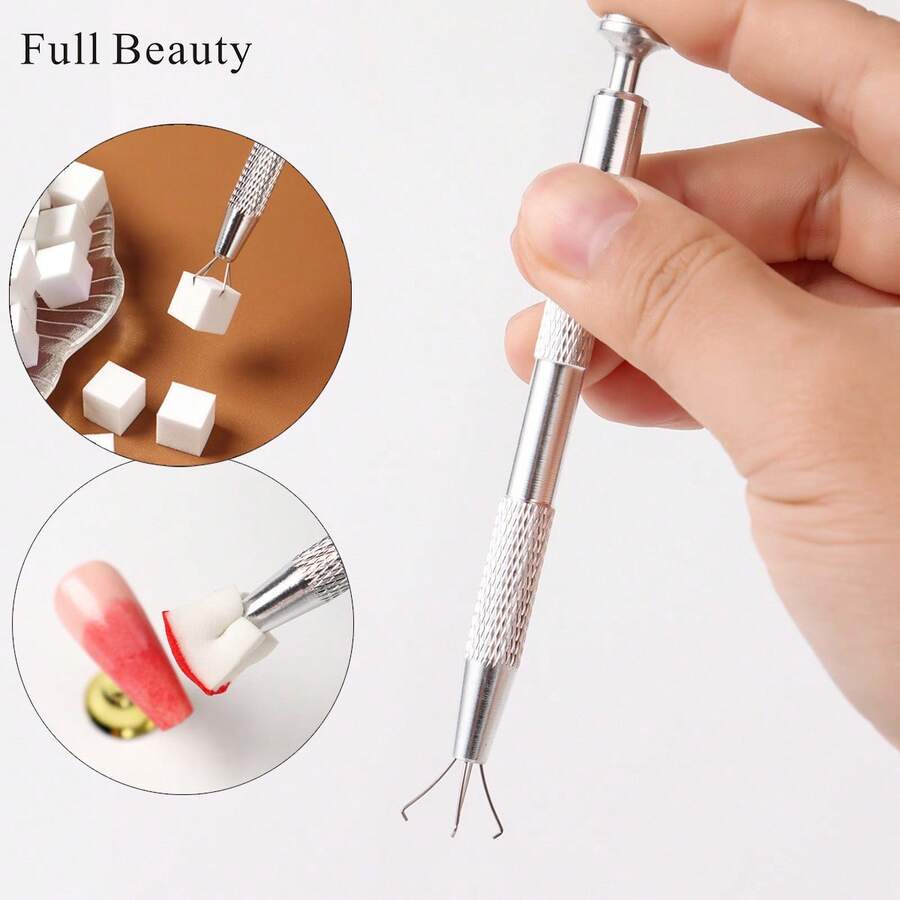 1pc Rhinestone Bead Picking Tool Stainless Steel 4-Prong Tweezers For Beads, Gemstones, Jewelry Parts, Jewelry Making Tool, Suitable For DIY Jewelry Making Accessories - One Size Fits All - View 1