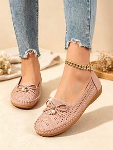 Women's Textured Pattern Fashion Pleated Comfortable Breathable Outdoor Spring/Summer - Baby Pink - View 10