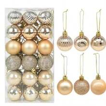 Spot Plastic Electroplated Christmas Ball Pendant 6cm 36pcs - A - View 8