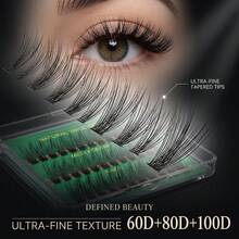 1pc,Cat-Eye False Eyelashes Featuring A Natural, Elongated Look With A Clear Band; They Naturally Extend The Tips Of The Lashes. These New, Short, And Soft 3D Mink-Effect Lashes Create A Natural Makeup Finish. Designed For Cosmetic Use. - Multicolor - View 1